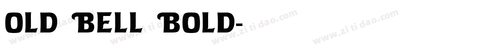 Old Bell Bold字体转换